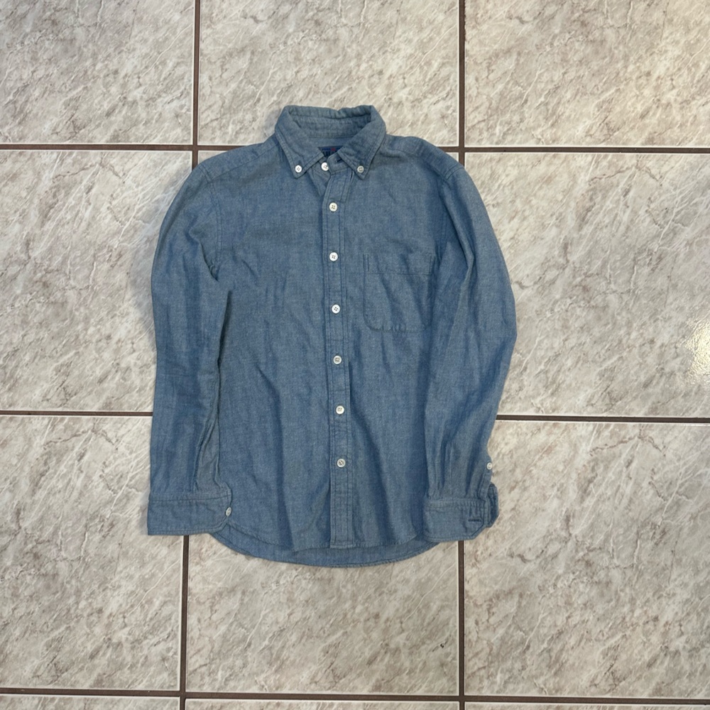 SOLD Blue Blue Japan Men’s Button up Blue Shirt Size 1